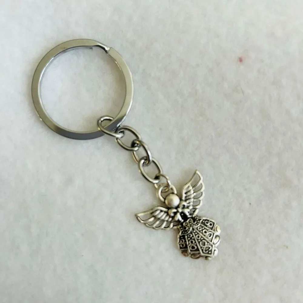 Lot Gift Bag Angel Silver Key Chains and Bible Verse Magnetic Bookmarks